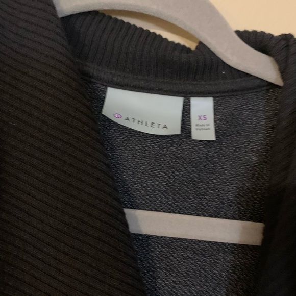 Athleta Black Wrapper’s Delight Casual Button Oversize Jacket Size XS - Picture 3 of 7